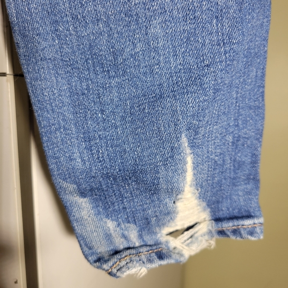 ❤️ 3 For $35 Moussy mid rise straight leg skinny ankle jeans distressed 24 25 - Picture 7 of 12